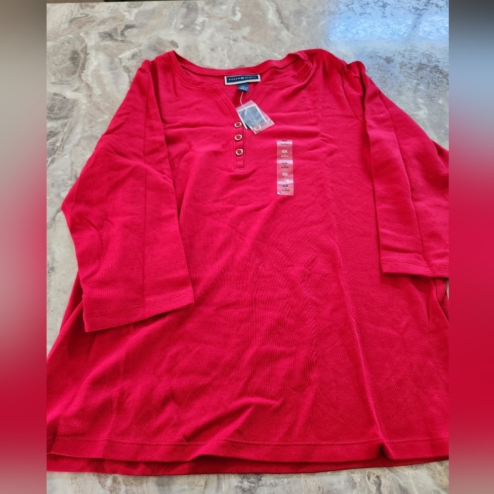 Karen Scott 3/4 sleeve